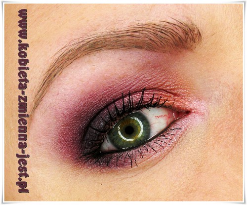 makijaż make up inglot fiolety zielone oczy wieczorowy jak wykonać