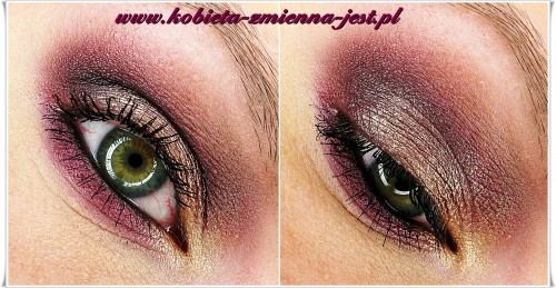 Królewskie Złoto makijaż blog sleek vintage romance make up