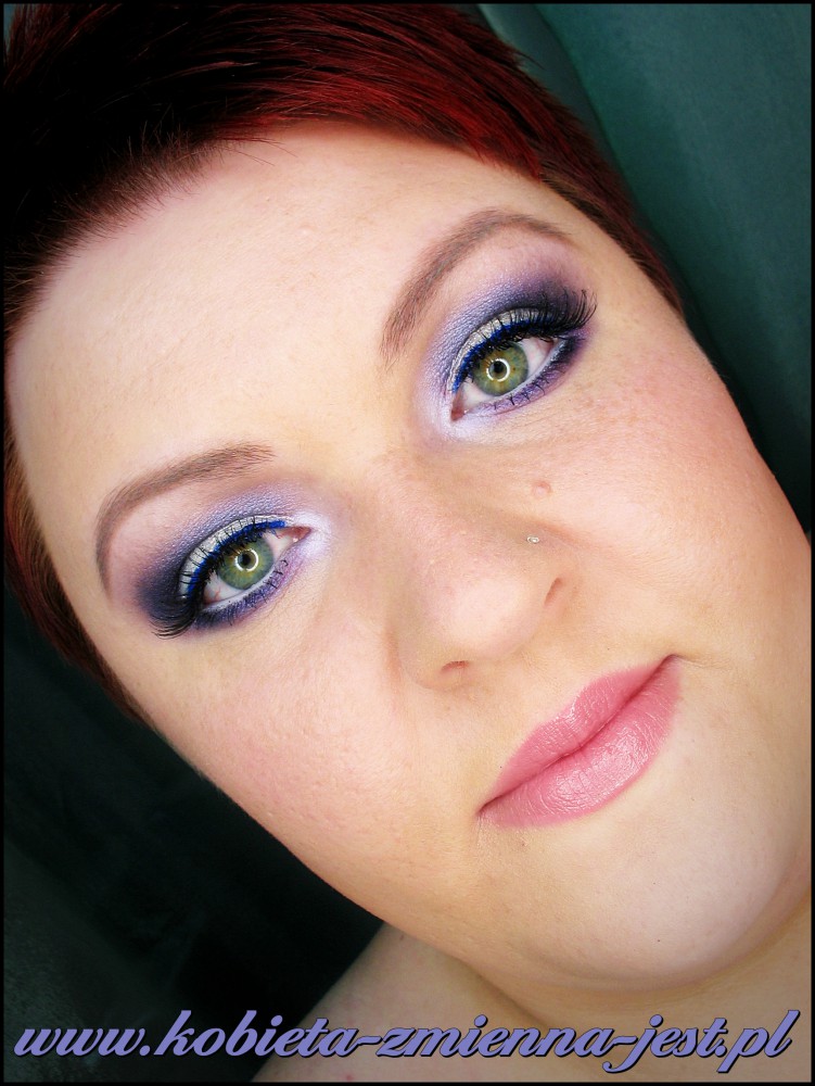 make up blue silver purple lavender blog night make up