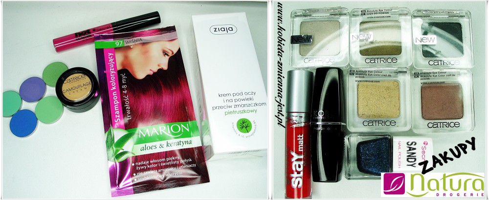 DROGERIA NATURA ZAKUPY HAUL SWATCHE BLOG KOBO CATRICE ESSENCE MY SECRET
