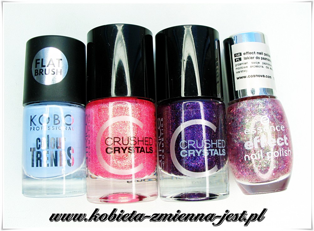 drogeria natura blog swatche zakupy lakiery do paznokci kobo COLOUR TRENDS NAIL POLISH 41 lilac  catrice Lakiery do Paznokci Crushed Crystals 02 PLUMdogMillionaire 06 Call Me Princess Essence effect nail polish 03 glitz&glam