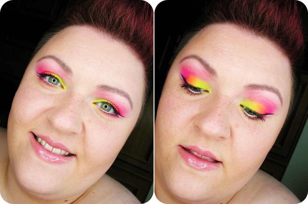 makijaż blog make up sleek acid neony jaskrawe barwy makijaż wiosenny