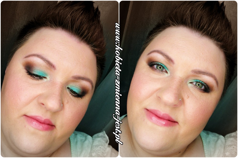 makijaż make up mięta makijaż letni brązy blog