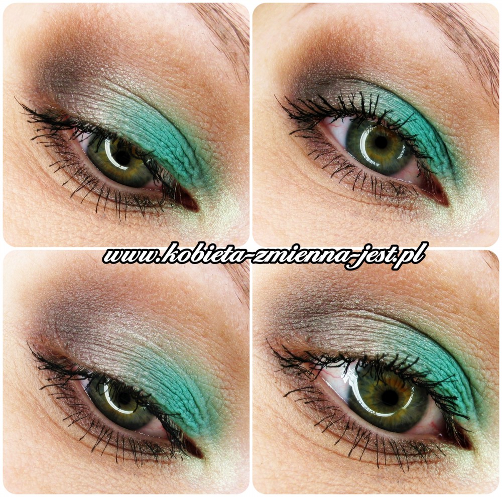 makijaż make up mięta makijaż letni brązy blog oczy pastele