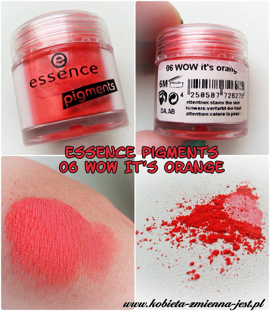 essence pigments 06 wow it's orange make up makijaż blog swatche