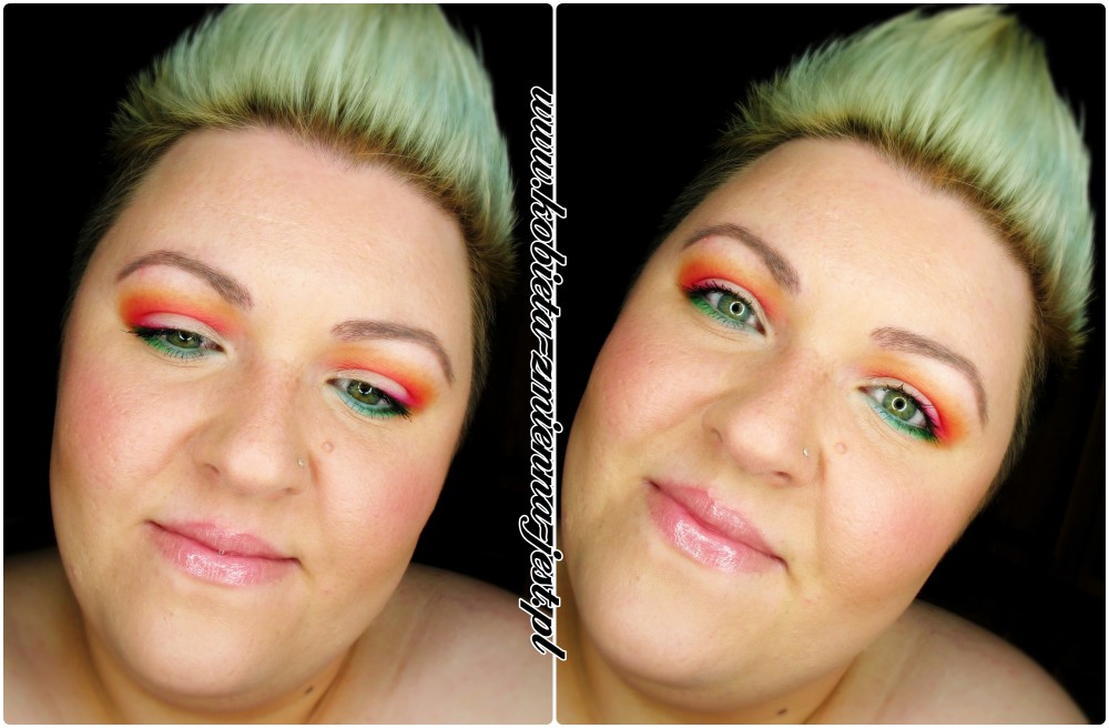 makijaż make up matte bright kolor orange green blue pink violet mint sleek ultra matte v1 blog