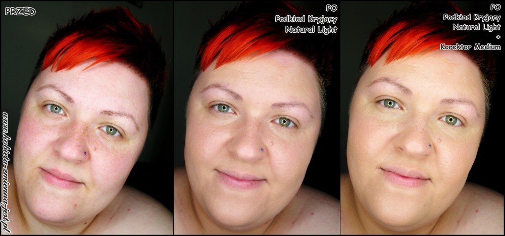 annabelle minerals podkład kryjący natural light korektor medium blog swatche test na żywo real foto