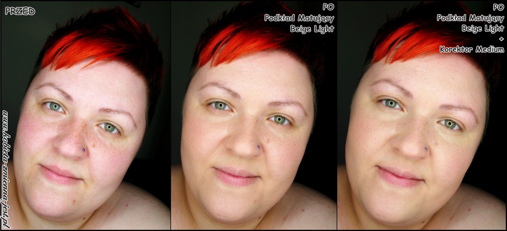 annabelle minerals podkład matujący beige light korektor medium blog swatche test na żywo real foto