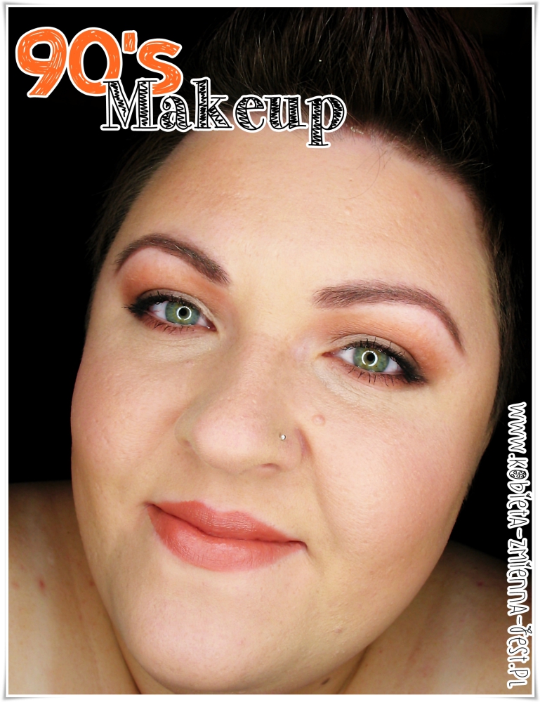 90's makeup makijaż lata 90 worm brown dzienny day makeup matte blog trendy w makijażu jesień 2014