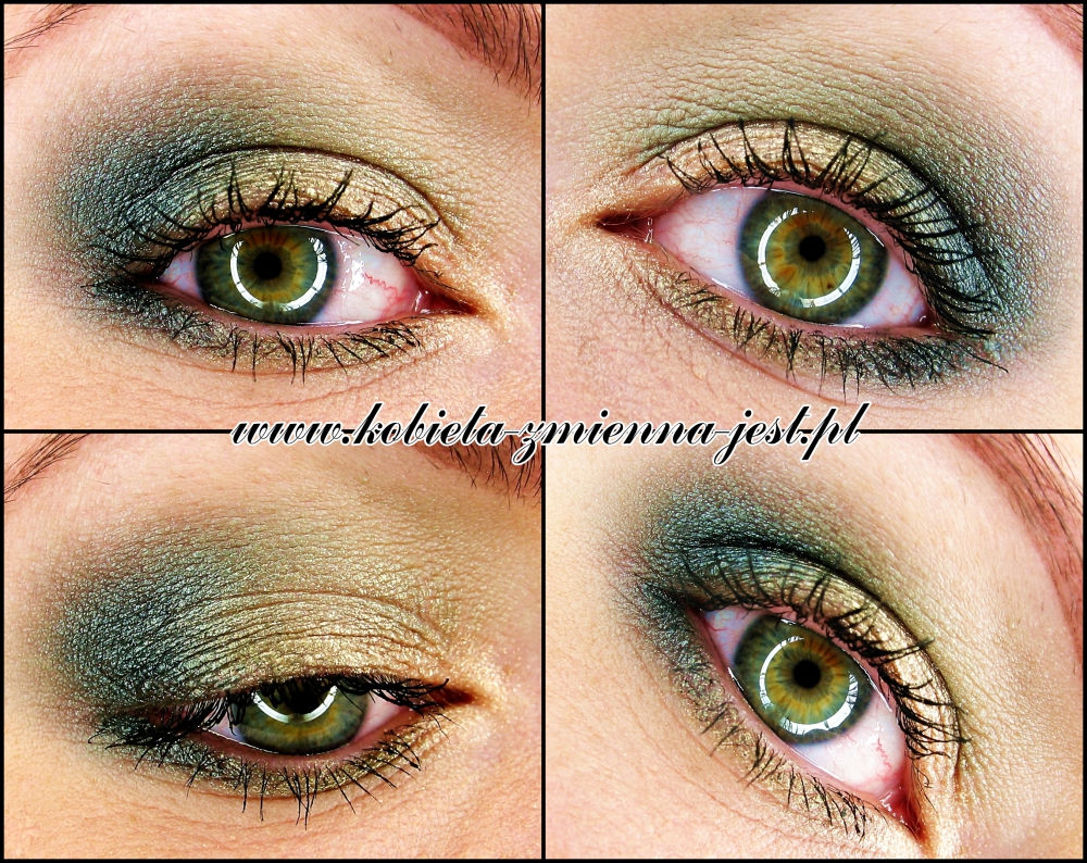 makijaż makeup sleek the original sleek storm łosoś zielenie na powiece różowe usta blog eyes