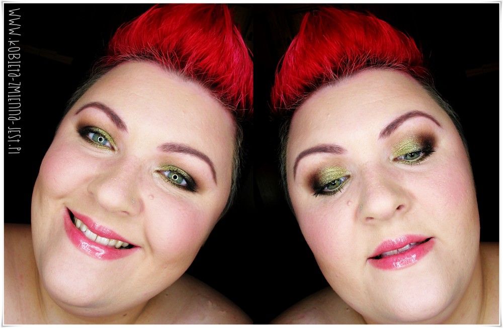 makijaż makeup dzienny brązy złote brązy khaki zniła zieleń alternatywa dla brązów na dzień blog face real foto makeupblogger