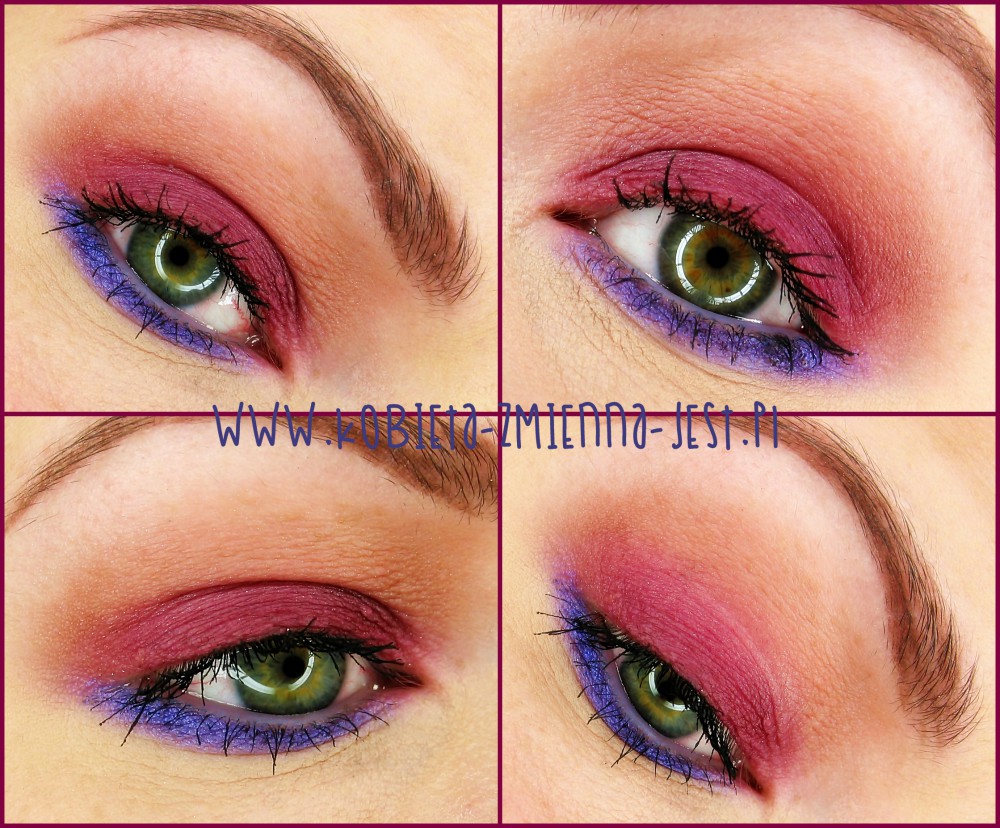 makijaż makeup sleek vintage romance purpura fiolet elektryzujący odważny ciekawy makeupblog eyes