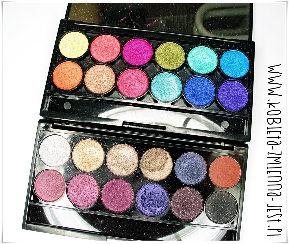 najlepsze ulubionie cienie do powiek 2014 najlepsze cienie 2014 roku blog sleek vintage romance Technic Electric Beauty Brights