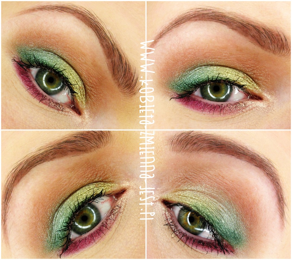 sleek garden of eden sleek vintage romance makijaż makeup paletki sleek makeupblog zieleń fiolet burgund blog eyes