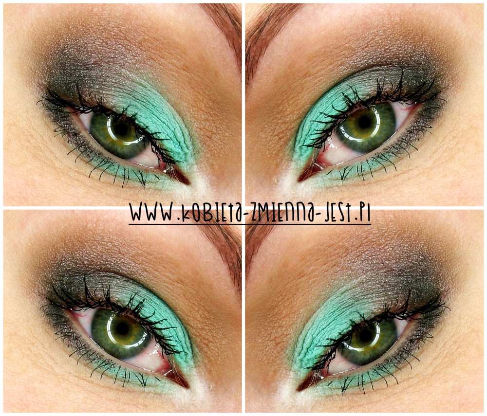 makijaż makeup blog makeupblogger inglot 104R matowa mięta zimne brązy letnia mięta na powiekach mint brown eyes