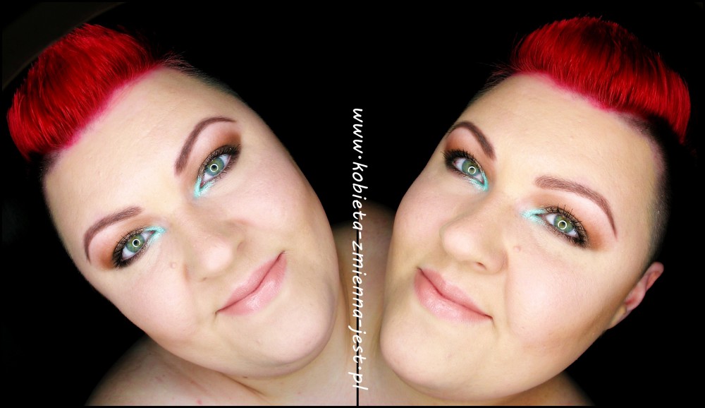 makijaż makeup Makeup Revolution Naked Chocolate brąz mięta mint brown makeupblogger blog real foto