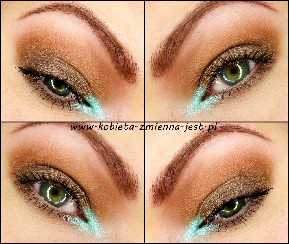 makijaż makeup Makeup Revolution Naked Chocolate brąz mięta mint brown makeupblogger blog real foto eyes