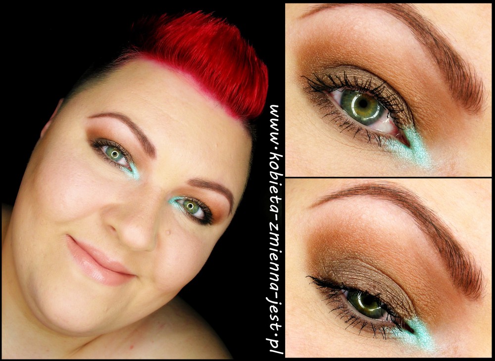 makijaż makeup Makeup Revolution Naked Chocolate brąz mięta mint brown makeupblogger blog real foto face