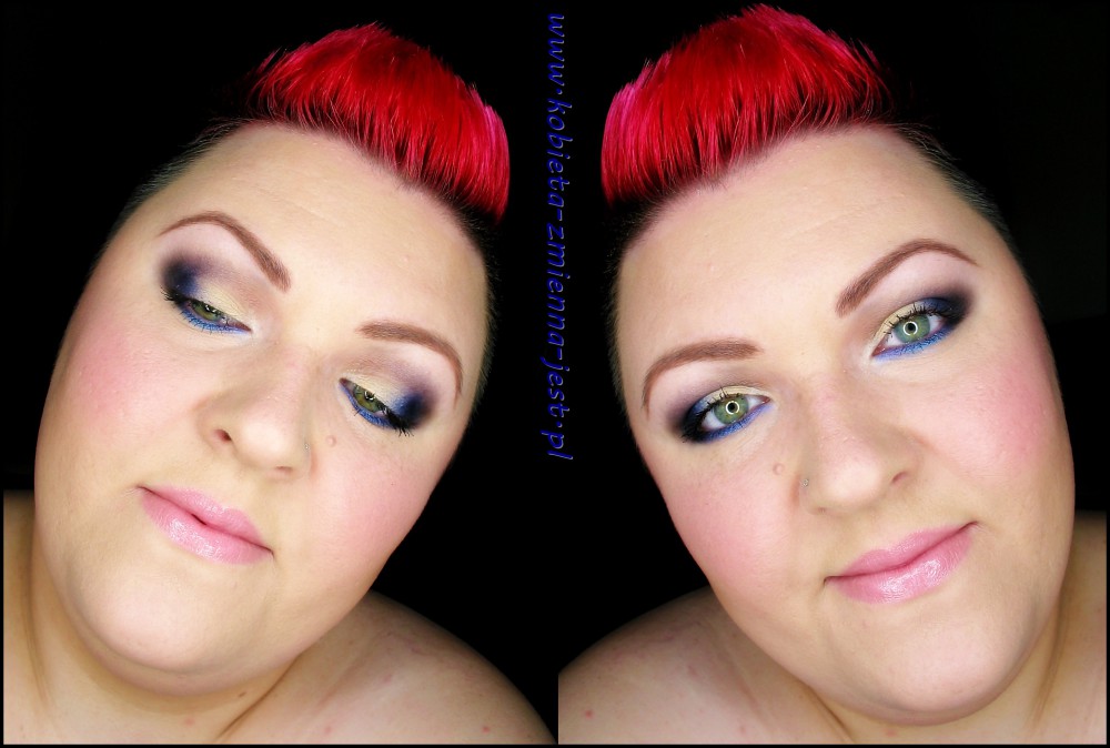 makijaż makeup sleek ultra mattes v2 darks spring ink granat dark blue mat makeupblogger blog colorfull makeup