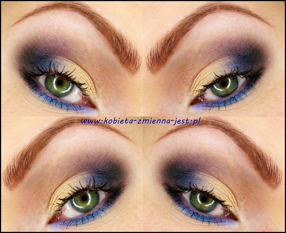 makijaż makeup sleek ultra mattes v2 darks spring ink granat dark blue mat makeupblogger blog colorfull makeup eyes