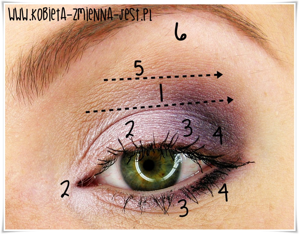 makijaż makeup makeup nude makijaż dzienny fiolety inglot 494 inglot 440 zielona tęczówka makijaż jak go wykonać prosty makijaż makeupblogger blog szczecin step by step