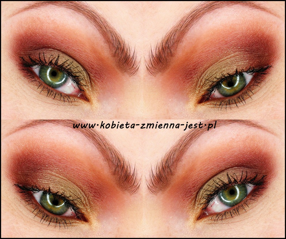 makijaż makeup makeup revolution naked chocolate makeupblogger blog step by step khaki ciepłe brązy worm brown military makeup