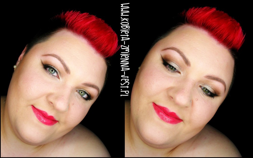 makijaż makeup sleek au naturel jak wykonać makijaż dzienny kobiecy czerwone usta kreska face makeupblogger blog