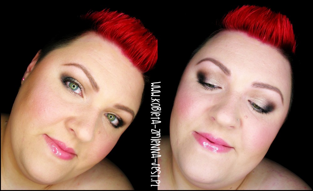 makijaż makeup sleek oh so special jak wykonać makijaż dzienny kobiecy lekki róż szarość zielona tęczówka eye makeupblogger blog face