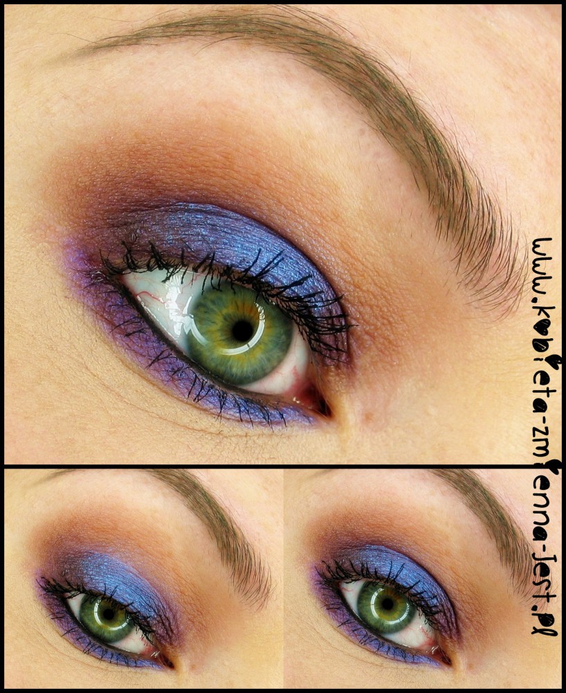 makijaż makeup burgund fiolet mac sketch kiko water eyeshadow 225 makeupblogger blog real foto