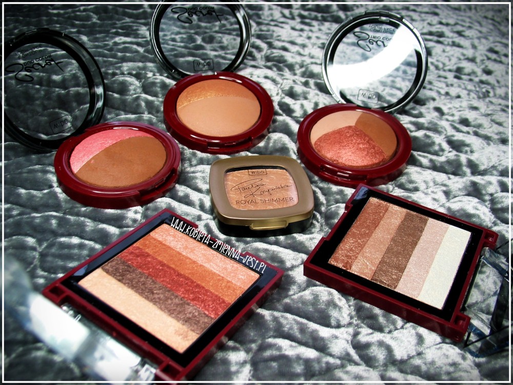 Wibo Secret Duo Color nr 1 i 2 Secret Trio Color Glamour Shimmer Baked Mix Bronzer 3 Steps to Perfect Face