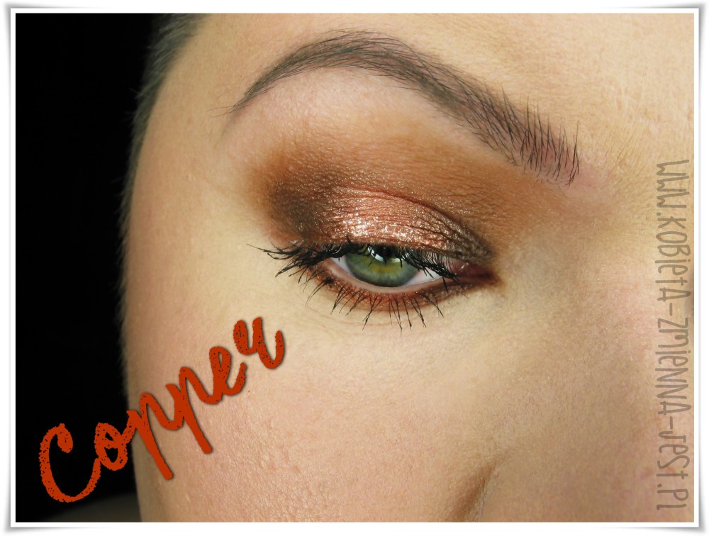 makeup makijaż miedź copper makeupblogger dusty rose tytuł