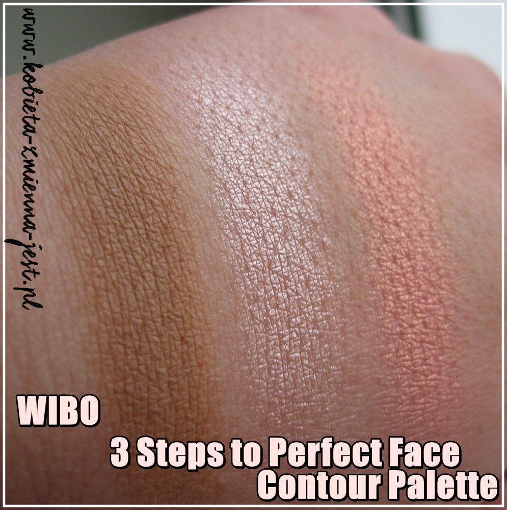 wibo 3 steps to perfect face contour palette swatche