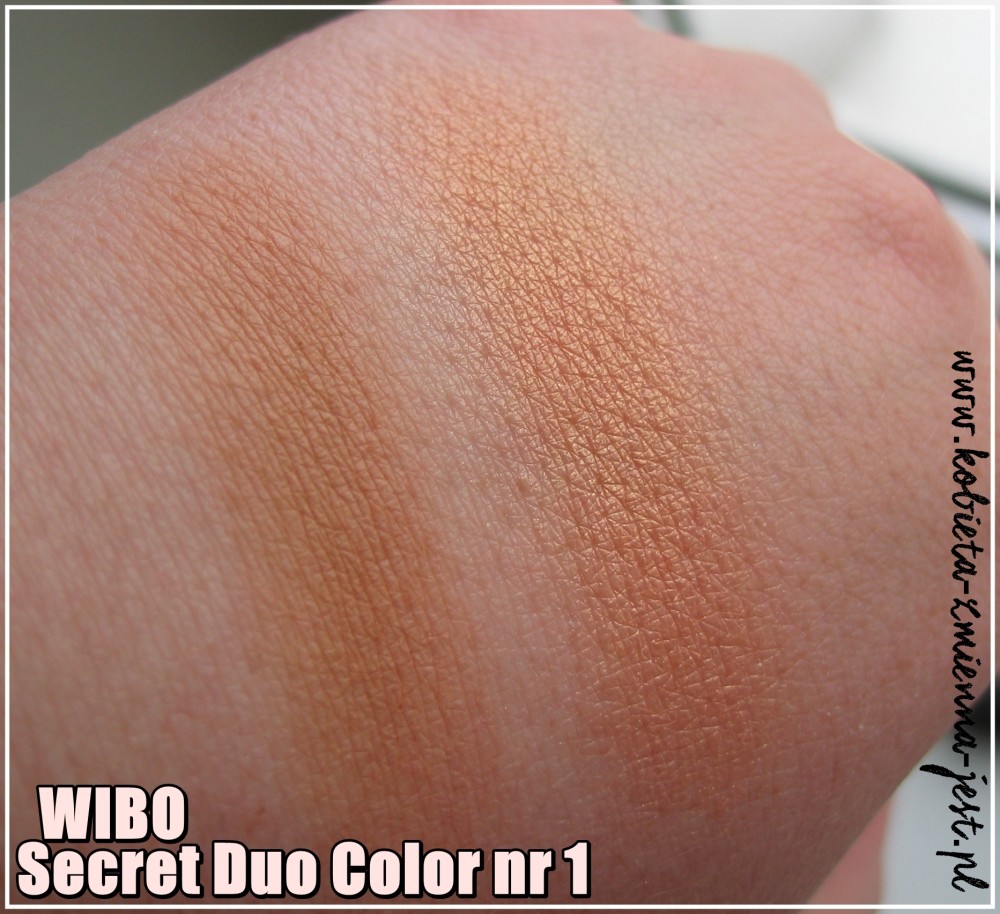 wibo secret duo color nr 1 swatche