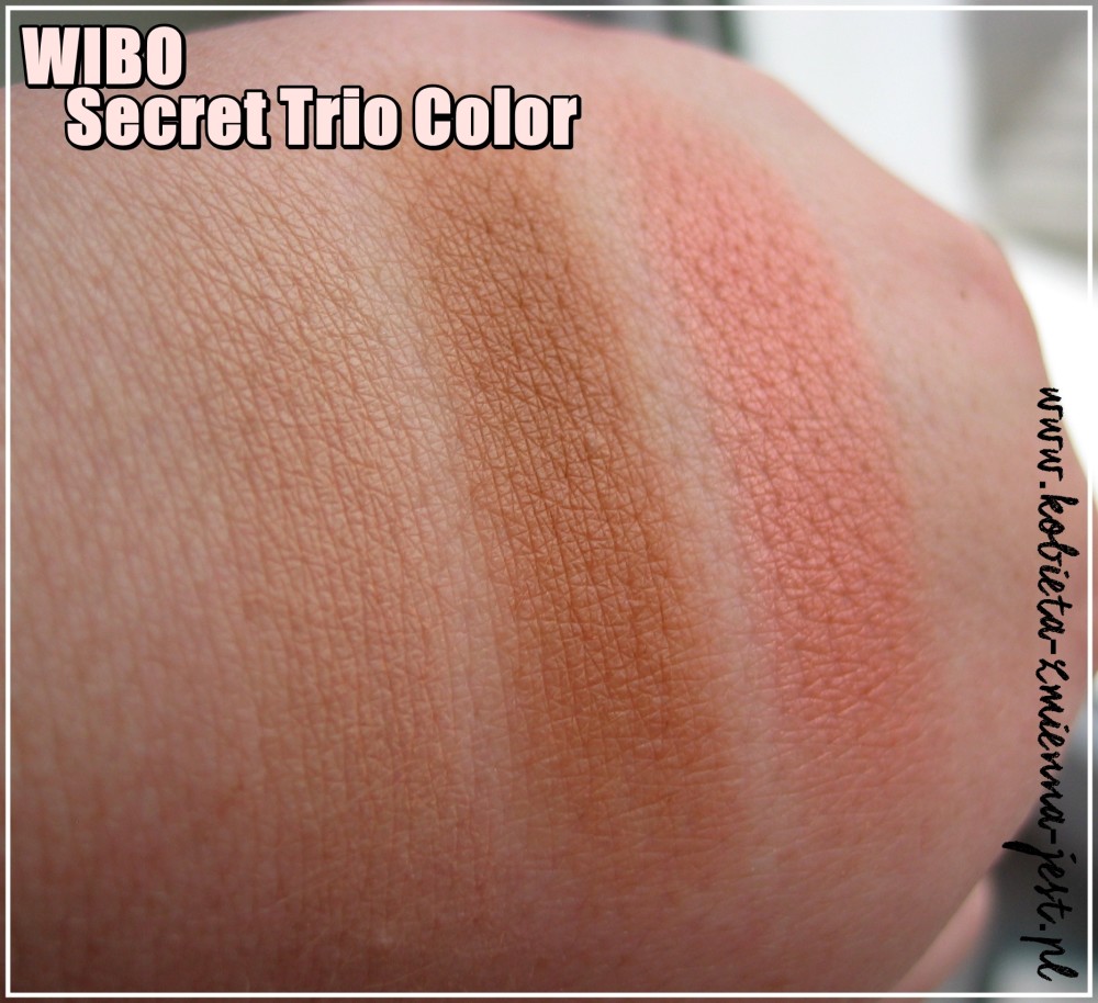 wibo secret trio color swatche
