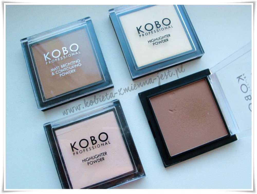 KOBO Matt Bronzing & Contouring Powder 308 Sahara Sand 311 Nubian Desert KOBO Highlighter Powder 309 Golden Light 310 Moonlight