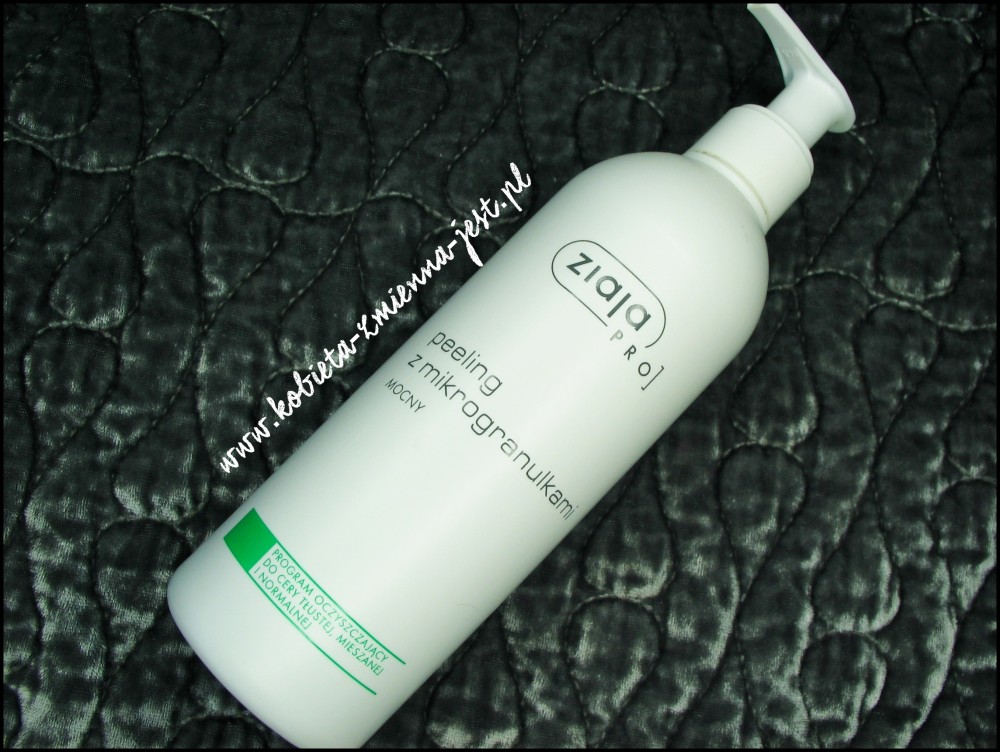 Ziaja Pro peeling z mikrogranulkami mocny beauty blog najlepszy peeling do twarzy cera tłusta, mieszana