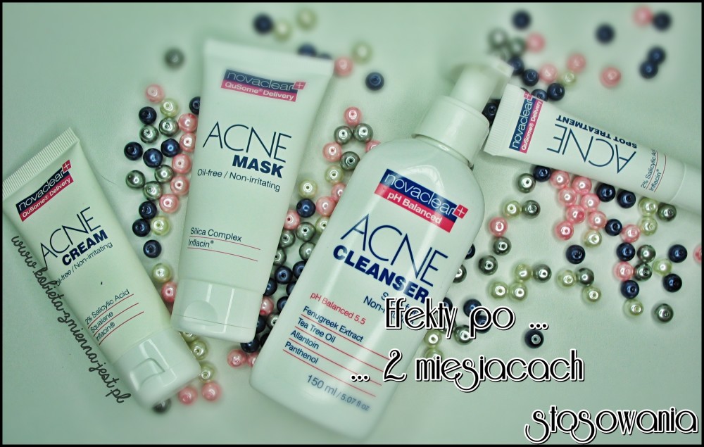 novaclear acne cleanser acne cream acne mask acne spot treatment blog recenzja pielęgnacja skóry tłustej, trądzikowej, mieszanej zestaw efekty po 2 miesiącach stosowania czy warto