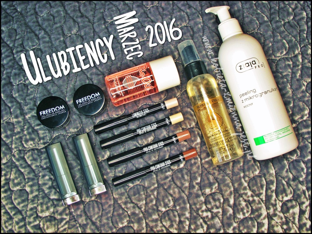 ulubieńcy marzec 2016 blog beauty blogger