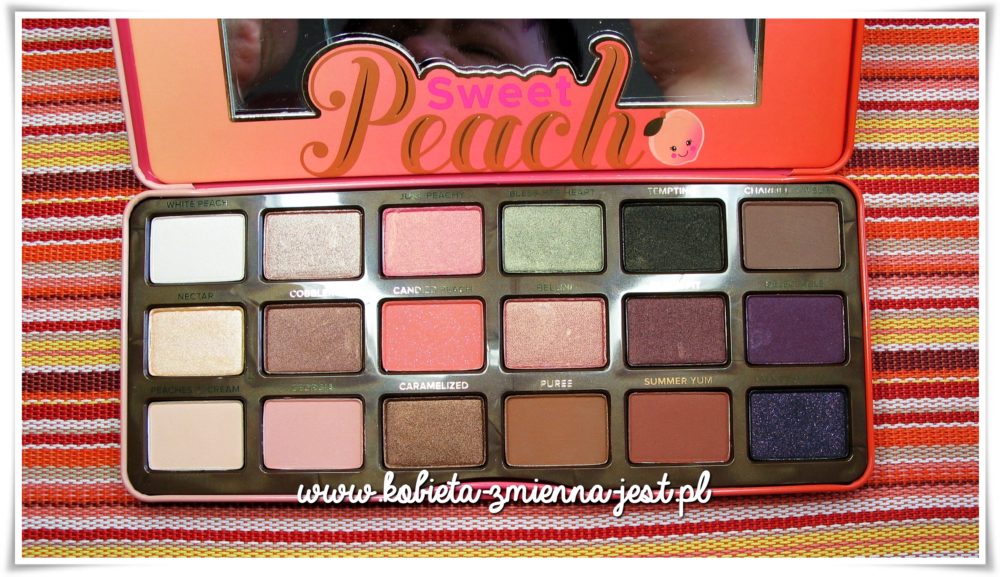 Too Faced Sweet Peach Palette review swatches blog