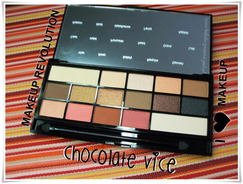 makeup revolution i heart makeup chocolate vice palette swatches review BLOG