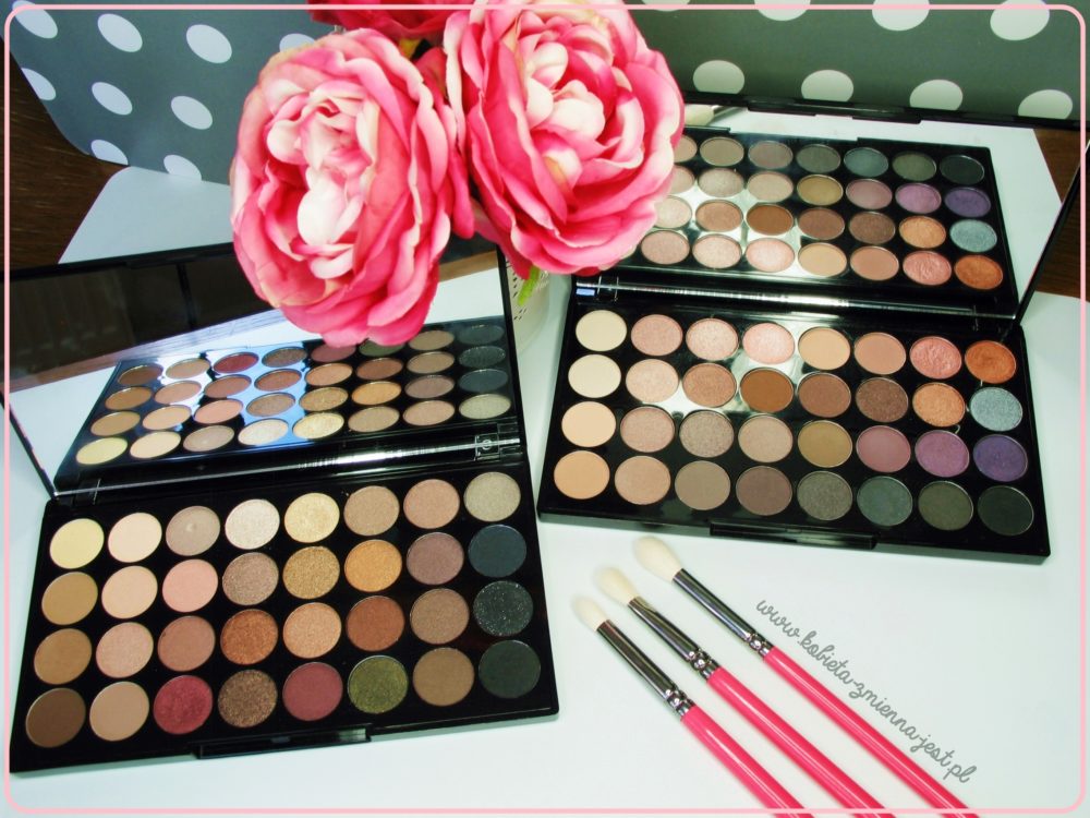 Makeup Revolution 32 ultra professional eyeshadows palette affirmation Flawless best palette najlepsza paleta do makijażu dziennego blog