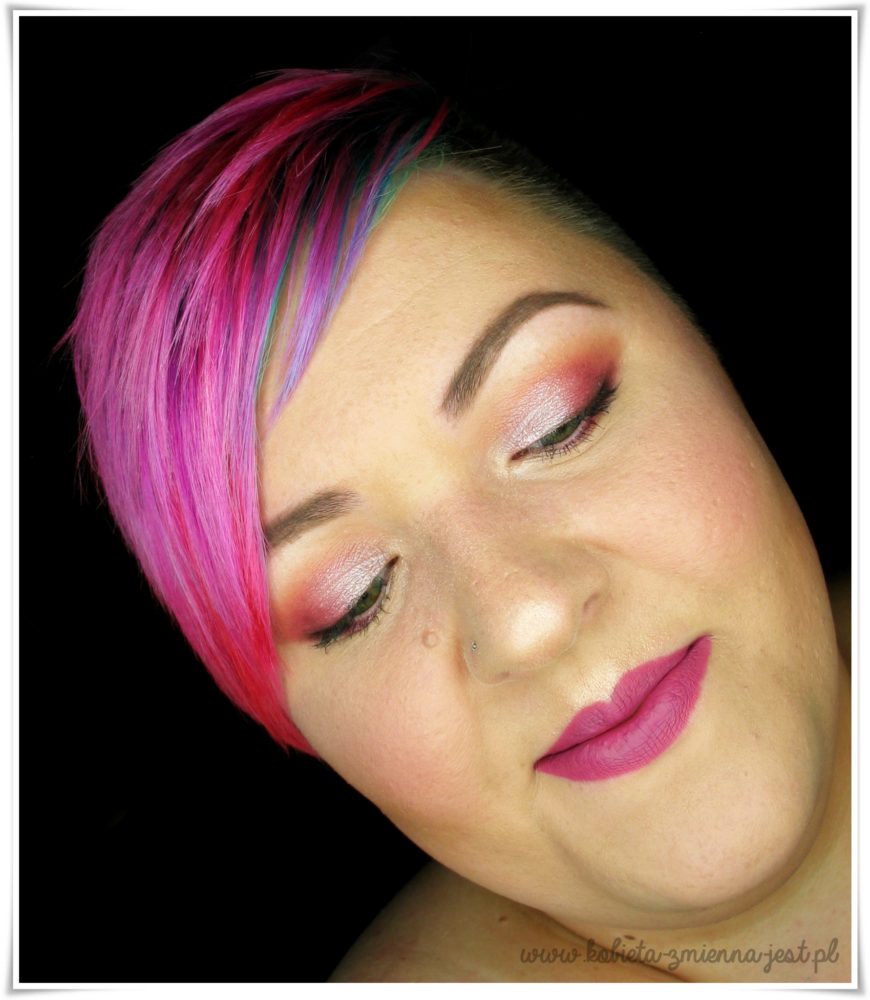 glamshadows matowy cielak słodkie kakao palona kawa migotka jednorożec marsala makijaż beauty blog face eye